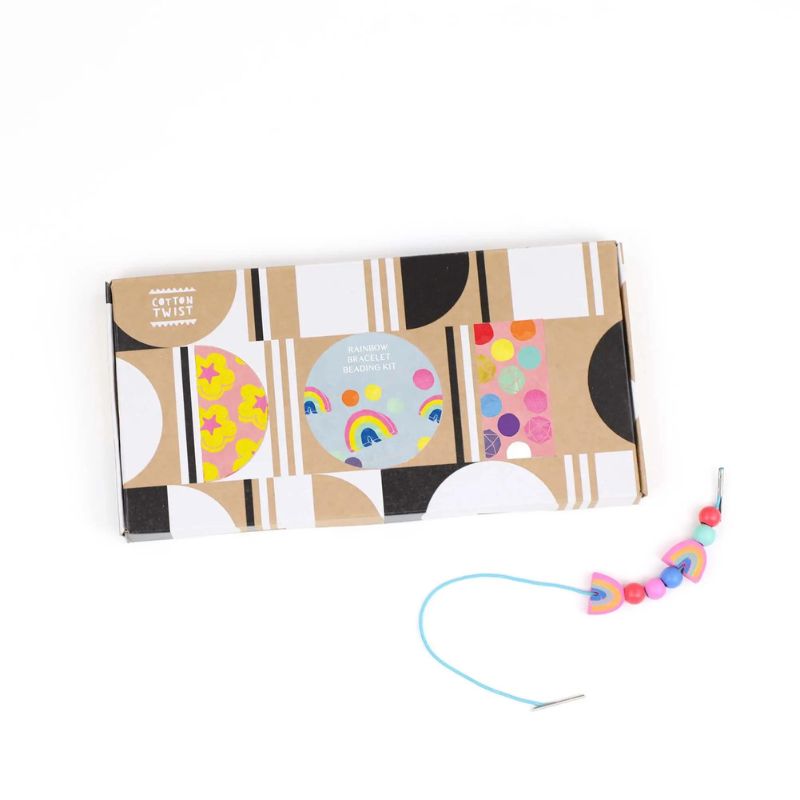 Cotton Twist Bracelet Making Kit - Rainbow Colours